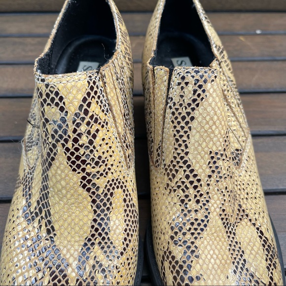Sam and Libby Rider Leather Snakeskin Style Western Bootie, Size 8.5 - Picture 4 of 12